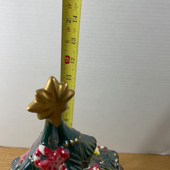 Christopher Radko Holiday Musical Motion Ceramic Christmas Tree w Train Video - Picture 13 of 13